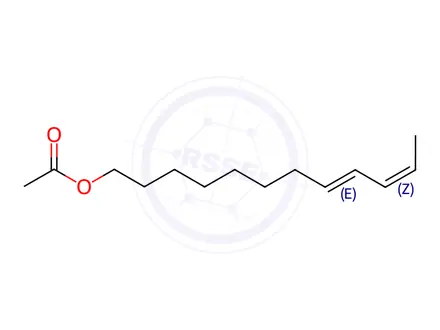 Chemical structure of (Z,E)-8,10-Dodecadienyl acetate