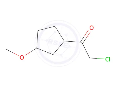 Chemical structure of 2-chloro-1-(3-methoxycyclopentyl)ethanone