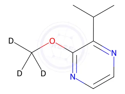 Chemical structure of 2-(Methoxy-d3)-3-(1-methylethyl)pyrazine