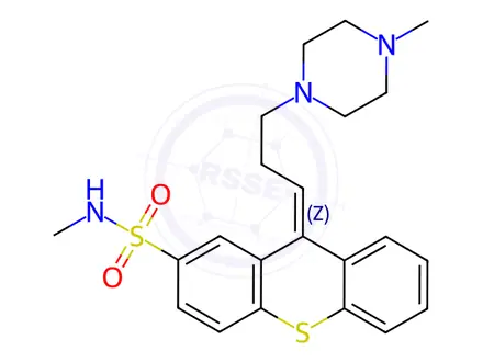 Chemical structure of N-Desmethyl Thiothixene (Mixture of E/Z-isomers)