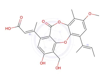 Chemical structure of auranticin A