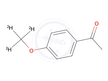 Chemical structure of 1-[4-(METHOXY-D3)PHENYL]ETHAN-1-ONE