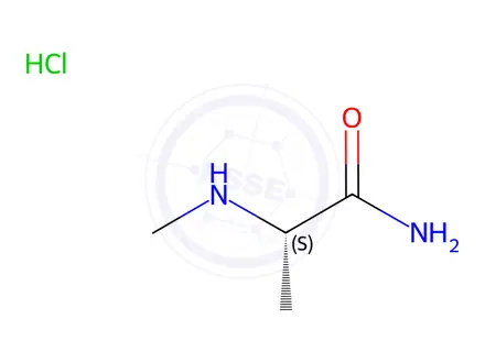 Chemical structure of (2s)-2-(Methylamino)propanamide hydrochloride