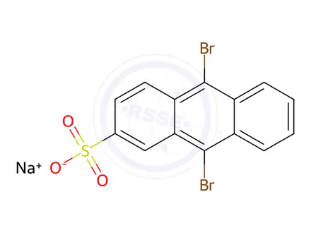 Chemical structure of 9,10-Dibromoanthracene-2-sulfonic Acid Sodium Salt