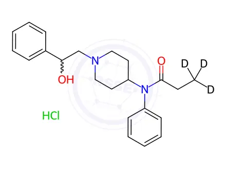 Chemical structure of Beta-Hydroxyfentanyl-d3 Hydrochloride