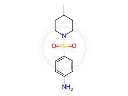 Chemical structure of 4-(4-Methyl-piperidine-1-sulfonyl)-phenylamine