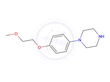 Chemical structure of 1-(4-(2-Methoxyethoxy)phenyl)piperazine