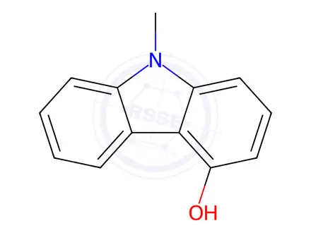 Chemical structure of 4-Hydroxy-9-methyl Carbazole