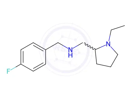 Chemical structure of 1-(1-Ethylpyrrolidin-2-yl)-N-(4-fluorobenzyl)methanamine