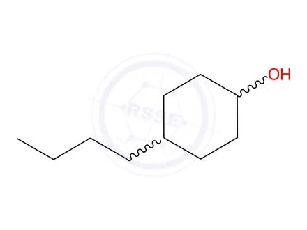 Chemical structure of 4-Butylcyclohexanol