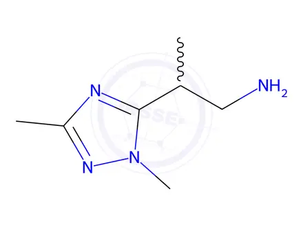 Chemical structure of 2-(1,3-Dimethyl-1h-1,2,4-triazol-5-yl)propan-1-amine
