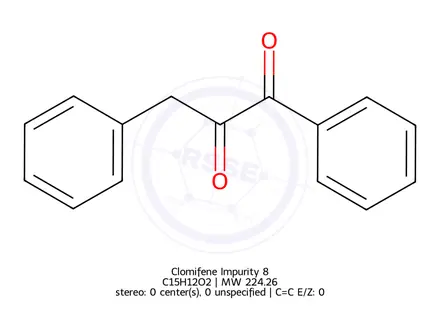 Chemical structure of Clomifene Impurity 10