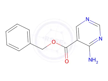 Chemical structure of Benzyl 4-aminopyrimidine-5-carboxylate