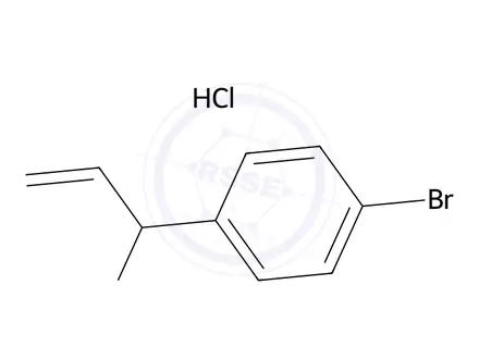 Chemical structure of 1-(4-Bromophenyl)prop-2-en-1-amine hydrochloride