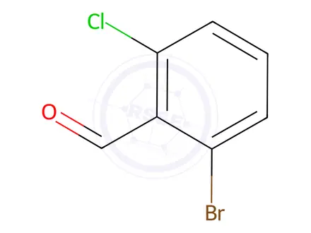 Chemical structure of 2-Bromo-6-chlorobenzaldehyde