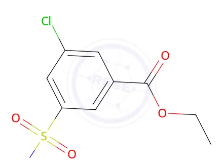 Chemical structure of ethyl 3-chloro-5-sulfamoylbenzoate