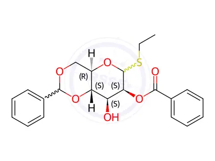 Chemical structure of Ethyl 2-O-benzoyl-4,6-O-benzylidene-D-thiomannopyranoside
