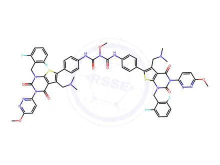Chemical structure of Relugolix Impurity K