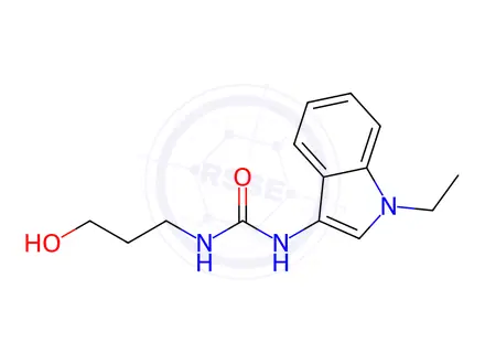 Chemical structure of 1-(1-Ethyl-1H-indol-3-yl)-3-(3-hydroxypropyl)urea