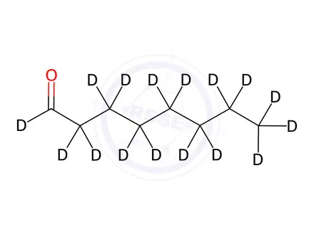 Chemical structure of Octanal-D16