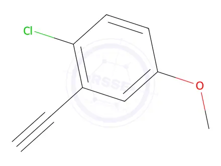 Chemical structure of 1-chloro-2-ethynyl-4-methoxybenzene