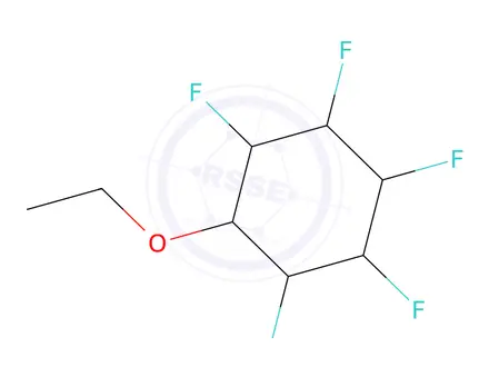 Chemical structure of Cyclohexane, 1-ethoxy-2,3,4,5,6-pentafluoro-(9CI)