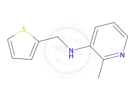 Chemical structure of 2-Methyl-N-(thiophen-2-ylmethyl)pyridin-3-amine