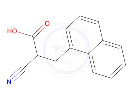 Chemical structure of 2-Cyano-3-(1-naphthyl)propionic Acid