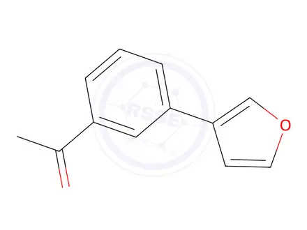 Chemical structure of 1-(3-(Furan-3-yl)phenyl)ethan-1-one