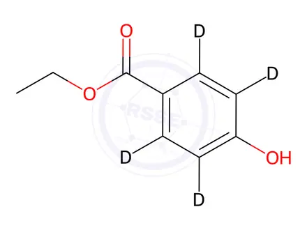 Chemical structure of Ethyl Paraben-d4