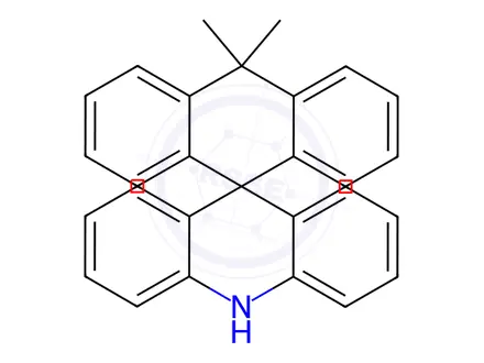 Chemical structure of Spiro[acridine-9(10H),9'(10'H)-anthracene], 10',10'-dimethyl-