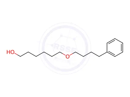 Chemical structure of PHENYL BUTOXY HEXANOL