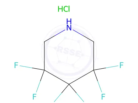 Chemical structure of 3,3,4,4,5,5-Hexafluoropiperidine hydrochloride