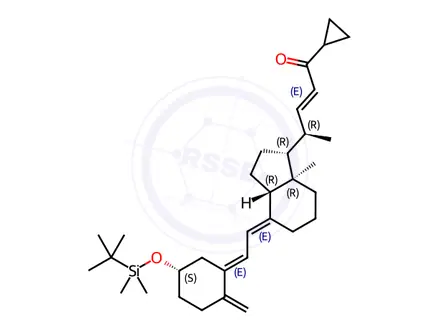 Chemical structure of 20(R),3(R)-(tert-butyldimethylsilyloxy)-20-(3'-cyclopropyl-3'-oxoprop-1'(E)-enyl)-9,10-secopregna-5(Z),7(E),10(19)-triene