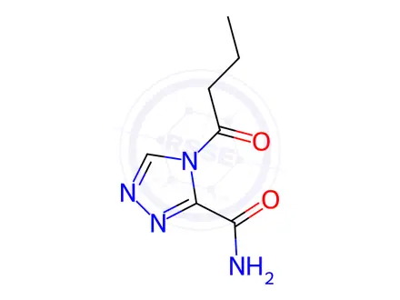 Chemical structure of 4-Butyryl-4H-1,2,4-triazole-3-carboxamide