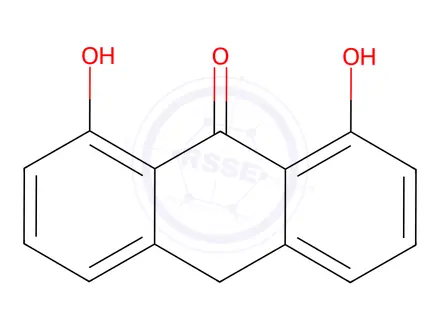 Chemical structure of Dithranol