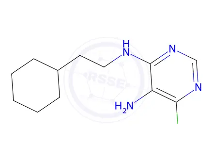 Chemical structure of 6-Chloro-N4-(2-cyclohexyl-ethyl)-pyriMidine-4,5-diaMine