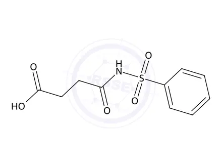 Chemical structure of Succinic Acid mono-N-Phenylsulfonylamide
