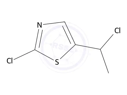 Chemical structure of 2-Chloro-5-(1-chloroethyl)-1,3-thiazole