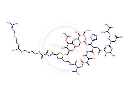 Chemical structure of phleomycin E