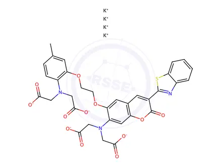 Chemical structure of BTC,tetrapotassiumsalt