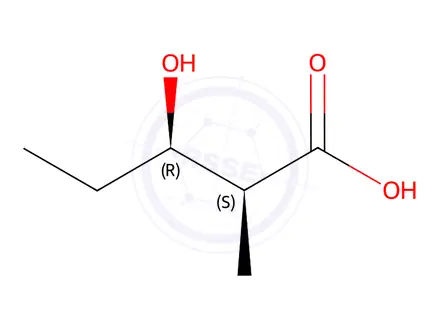 Chemical structure of (2S,3R)-3-Hydroxy-2-methylpentanoic Acid