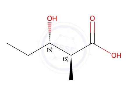 Chemical structure of (2S,3S)-3-Hydroxy-2-methylpentanoic Acid