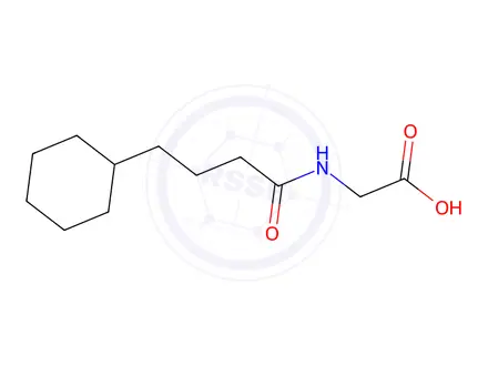 Chemical structure of N-CYCLOHEXANEBUTYRYL GLYCINE