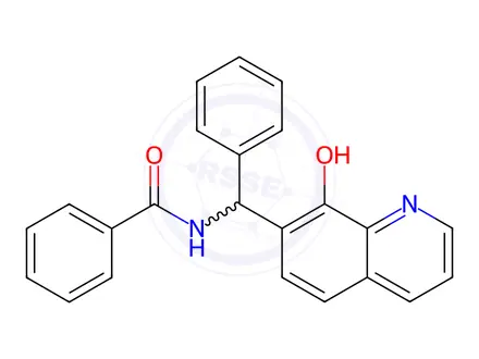 Chemical structure of n-[(8-hydroxyquinolin-7-yl)(phenyl)methyl]benzamide