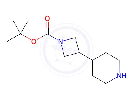 Chemical structure of tert-Butyl 3-(piperidin-4-yl)azetidine-1-carboxylate