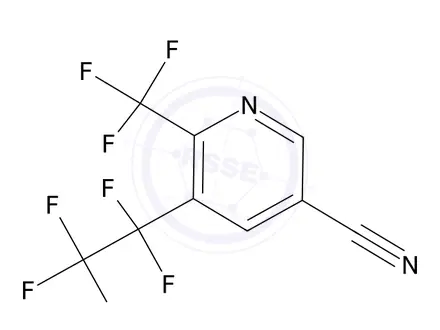 Chemical structure of 5-Pentafluoroethyl-6-trifluoromethyl-nicotinonitrile