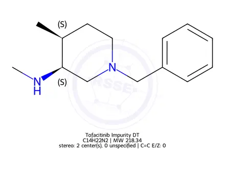 Chemical structure of (3S,4S)-1-Benzyl-N,4-dimethylpiperidin-3-amine
