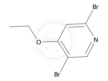 Chemical structure of 2,5-Dibromo-4-ethoxypyridine