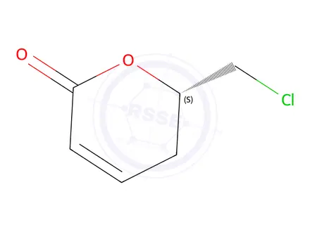 Chemical structure of (S)-6-(Chloromethyl)-5,6-dihydro-2H-pyran-2-one